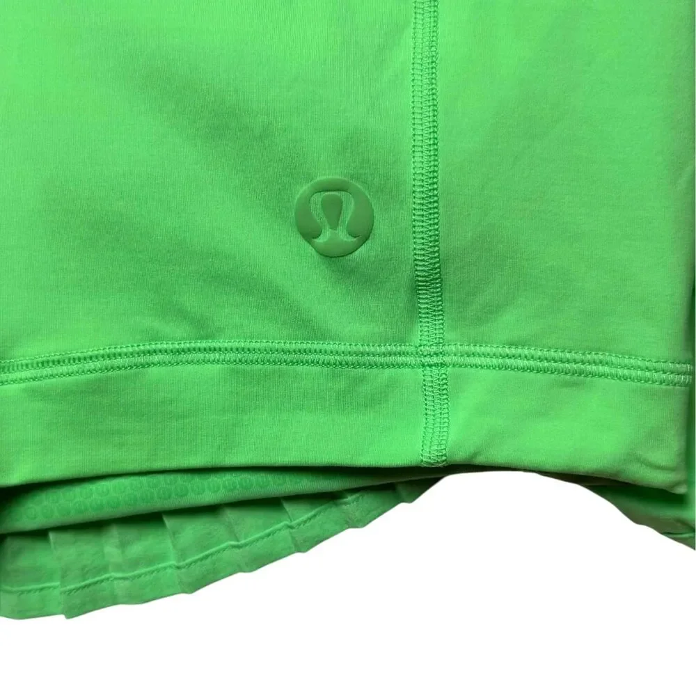 Lululemon Tiered Pleats High-Rise Tennis Skirt Pistachio - Picture 6 of 8